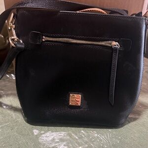 Dooney & Bourke Black and Tan Crossbody Bag